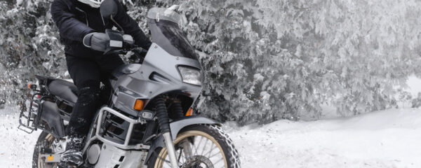 moto en hiver